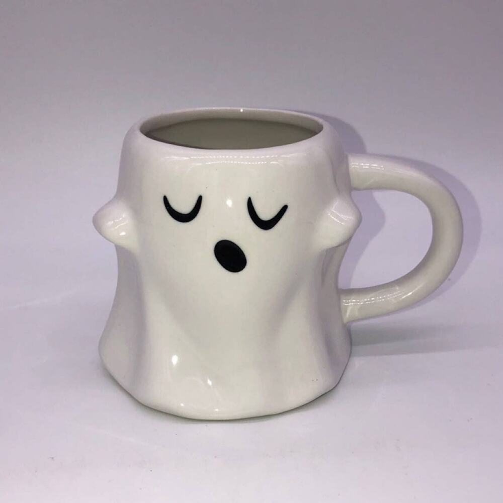 New Target Spritz 2022 Ceramic Sleeping Ghost Mug Eyes Closed Yawn